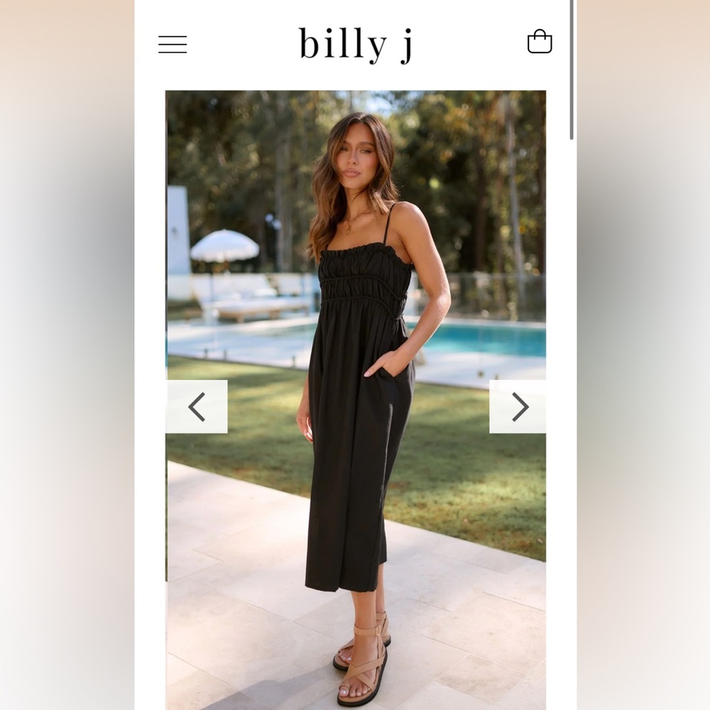 Billy J Boutique Black MIDI Dress. Brand new, never worn. Size US 10/AU 14